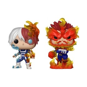 Pacote 2 funkos funko pop meu herói academia esforço e todoroki 64993