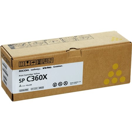Ricoh Aficio SP-C361 Toner Amarelo Original - 408253/SPC360X