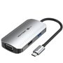 Dock USB Tipo-C Vention TQAHB, 1xHDMI, 1xUSB, 1xVGA, 1xUSB Tipo-C PD, Cinza