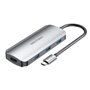 Dock USB Tipo-C Vention TODHB, 1xHDMI, 3xUSB, 1xUSB Tipo-C PD, Cinza