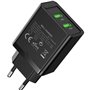 Carregador de Parede Vention FBAB0-EU, 2xUSB, 18W, Preto