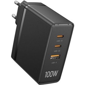 Carregador de Parede GaN Vention FEGB0-EU, 2xUSB Tipo-C, 1xUSB, 100W