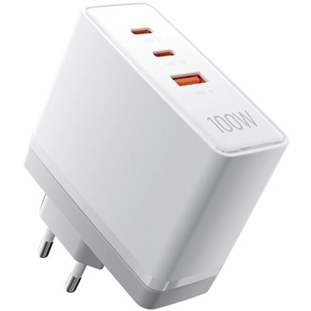 Carregador de Parede GaN Vention FEGW0-EU, 2xUSB Tipo-C, 1xUSB, 100W