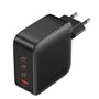 Carregador de Parede GaN Vention FEIB0-EU, 3xUSB Tipo-C + Cabo USB Tipo-C, 1xUSB, 140W