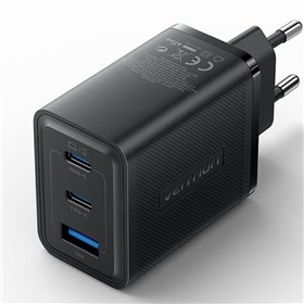 Carregador de Parede GaN Vention FERB0-EU, 2xUSB Tipo-C, 1xUSB, 65W