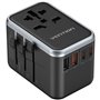 Carregador de Parede Universal GaN Vention FJFB0, Toma de Corrente Universal, 2xUSB Tipo-C, 2xUSB, 65W