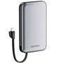Powerbank 10000mAh Vention I12IA, 20W, Preta, Inclui Cabo USB Tipo-C e Lightning