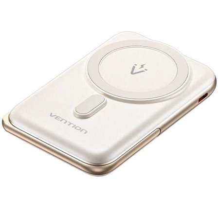 Powerbank 10000mAh Vention FHNW0, 20W, Wireless, Branca