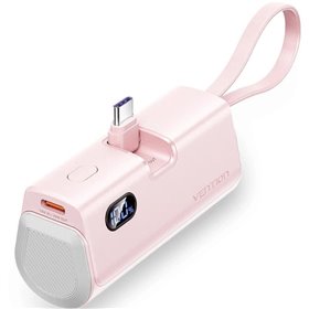Powerbank 4800mAh Vention FHQP0, 22.5W, Rosa
