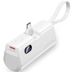 Powerbank 4800mAh Vention FHQW0, 22.5W, Branca