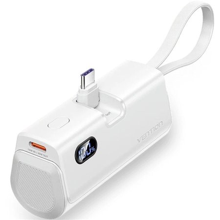 Powerbank 4800mAh Vention FHQW0, 22.5W, Branca