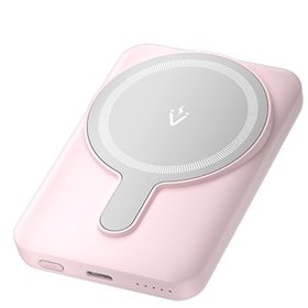 Powerbank 5000mAh Vention FHSP0, 20W, Wireless, Rosa