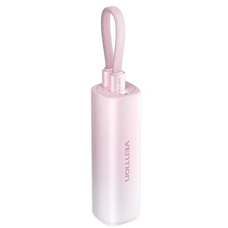Powerbank 5000mAh Vention FHWR0, 20W, Wireless, Rosa