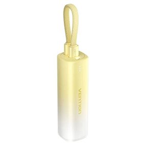 Powerbank 5000mAh Vention FHWY0, 20W, Wireless, Amarilla