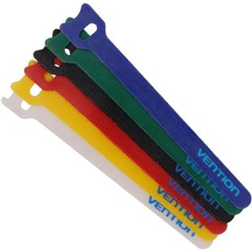 Tira Organizadora de Cabos Vention KAC00, 15cm, Pack de 6