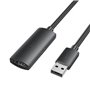 Extensão USB 2.0 Vention CBKBJ, USB Macho - USB Fêmea, 480Mbps, 5m, Preto
