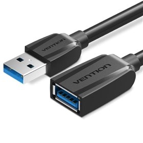 Extensão USB 3.0 Vention VAS-A45-B300, USB Macho - USB Fêmea, 5Gbps, 3m, Preto