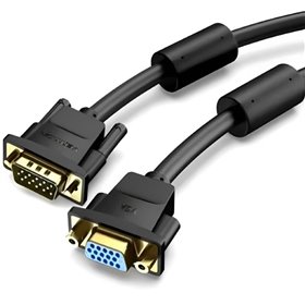 Extensão SVGA Vention DAGBH, VGA Macho - VGA Fêmea, 2m, Preto