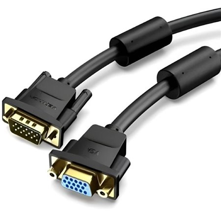 Extensão SVGA Vention DAGBI, VGA Macho - VGA Fêmea, 3m, Preto