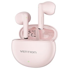 Auriculares Bluetooth Vention ELF 06 NBKP0 com caixa de carregamento, Autonomia 6h, Rosas