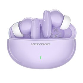 Auriculares Bluetooth Vention NBFV0 com caixa de carregamento, Autonomia 7h, Violetas