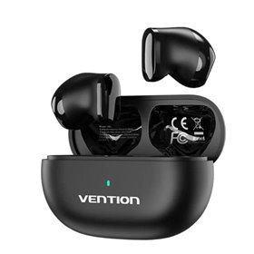 Auriculares Bluetooth Vention Tiny T12 NBLB0 com caixa de carregamento, Autonomia 6h, Pretos