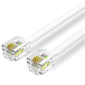 Cabo de Telefone RJ11 6P4C Vention IQBWJ, 5m, Branco