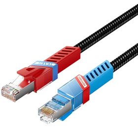 Cabo de Rede RJ45 SFTP Vention IKJBD Cat.8, Gaming, 50cm, Preto