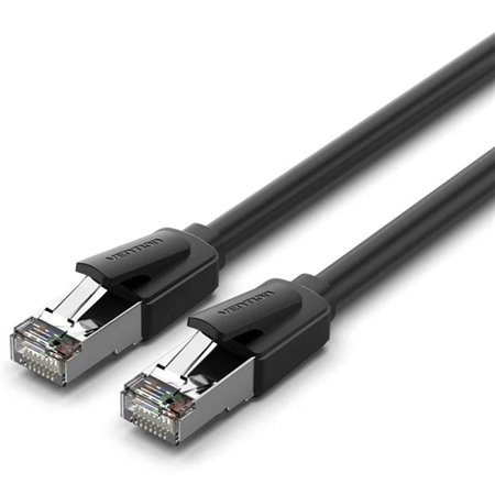 Cabo de Rede RJ45 SFTP Vention IKKBF Cat.8, 1m, Preto
