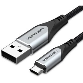 Cabo USB 2.0 Vention COCHG, USB Macho - MicroUSB Macho, 480Mbps, 1.5m, Preto