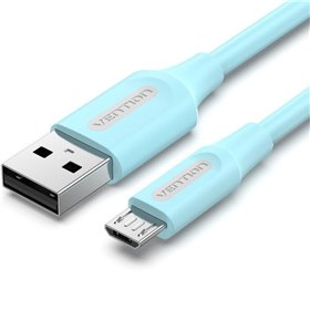 Cabo USB 2.0 Vention COLSG, USB Macho - MicroUSB Macho, Até 60W, 480Mbps, 1.5m, Azul