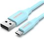 Cabo USB 2.0 Vention COLSH, USB Macho - MicroUSB Macho, Até 60W, 480Mbps, 2m, Azul