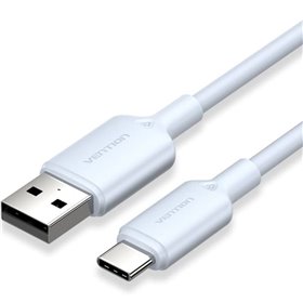 Cabo USB 2.0 USB-C Vention CTQLF/ USB-C Macho - USB Macho/ Até 60W/ 480Mbps/ 1m/ Azul