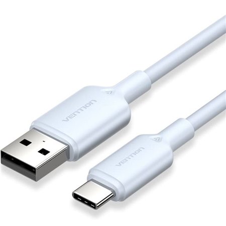 Cabo USB 2.0 USB-C Vention CTQLF/ USB-C Macho - USB Macho/ Até 60W/ 480Mbps/ 1m/ Azul