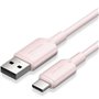Cabo USB 2.0 Tipo-C Vention CTQPF, USB Tipo-C Macho - USB Macho, Até 60W, 480Mbps, 1m, Rosa