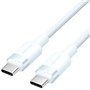 Cabo USB 2.0 Tipo-C 3A Vention TRDSF, USB Tipo-C Macho - USB Tipo-C Macho, Até 60W, 480Mbps, 1m, Azul