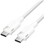 Cabo USB 2.0 USB-C 3A Vention TRDWH/ USB-C Macho - USB-C Macho/ Até 60W/ 480Mbps/ 2m/ Branco