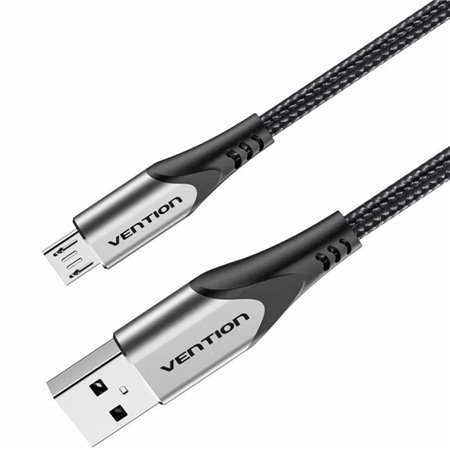 Cabo USB 2.0 Vention COAHH, microUSB Macho - USB Macho, Até 60W, 480Mbps, 2m, Cinza