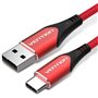 Cabo USB 2.0 Tipo-C Vention CODRG, USB Tipo-C Macho - USB Macho, 480Mbps, 1.5m, Vermelho
