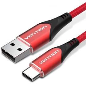 Cabo USB 2.0 Tipo-C Vention CODRG, USB Tipo-C Macho - USB Macho, 480Mbps, 1.5m, Vermelho