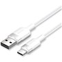 Cabo USB 2.0 Tipo-C Vention CTNWH, USB Tipo-C Macho - USB Macho, Até 60W, 480Mbps, 2m, Branco