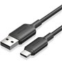 Cabo USB 2.0 Tipo-C Vention CTQBH, USB Tipo-C Macho - USB Macho, Até 60W, 480Mbps, 2m, Preto