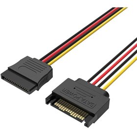Cabo de Alimentação 15Pin Vention KDABY, SATA Macho - SATA Fêmea, 30cm