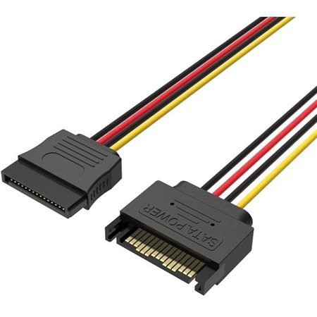 Cabo de Alimentação 15Pin Vention KDABY, SATA Macho - SATA Fêmea, 30cm