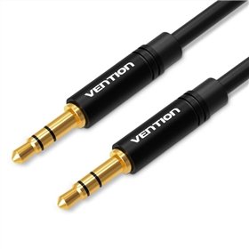 Cabo Stereo Vention BAKBF, Jack 3.5 Macho - Jack 3.5 Macho, 1m, Preto