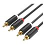 Cabo Stereo Vention BCMBF, 2x RCA Macho - 2x RCA Macho, 1m, Preto