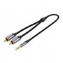Cabo Stereo Vention BCNBJ, Jack 3.5 Macho - 2x RCA Macho, 5m, Cinza