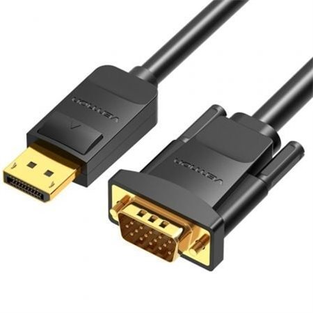 Cabo Conversor Vention HBLBI/ VGA Macho - DisplayPort Macho/ 3m/ Preto