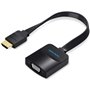Conversor Vention 74346, HDMI Macho, VGA Fêmea - Jack 3.5 Fêmea, 20cm, Preto