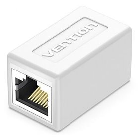 Adaptador Conector RJ45 IPVW0 Cat6 FTP, RJ45 Fêmea - RJ45 Fêmea, Branco